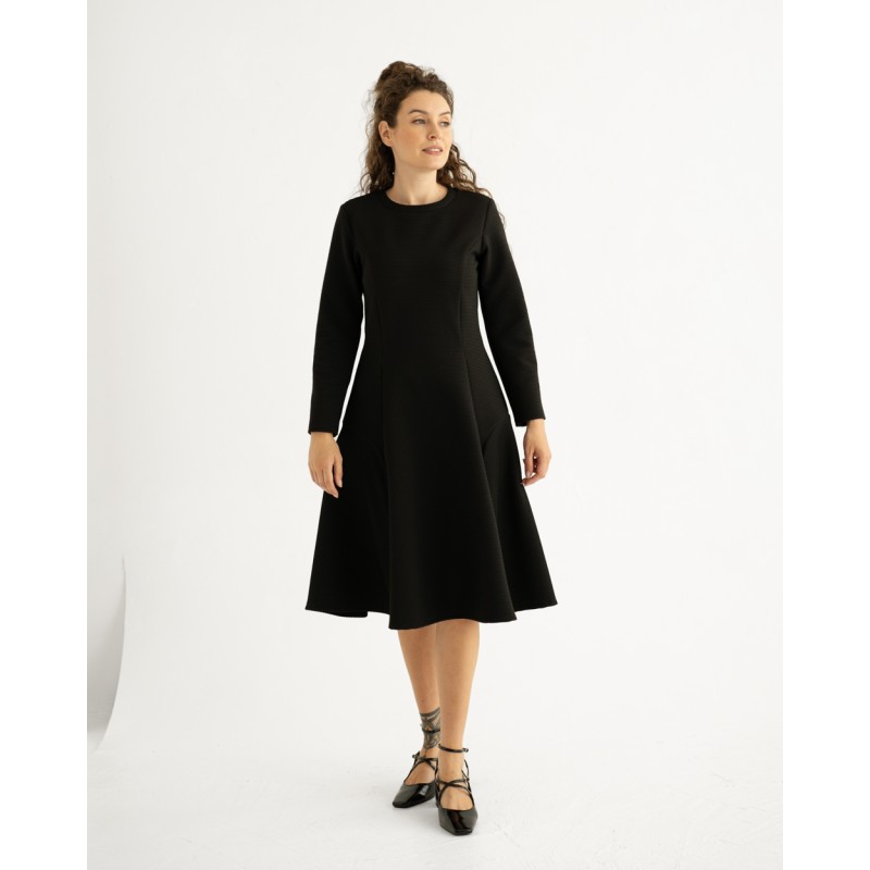 Flared jersey dress (J)