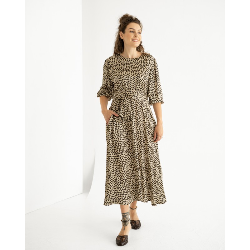 Luxurious polka dot dress