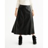 Black leather skirt