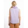 Small sleeveless linen blouse (L)