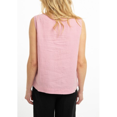 Small sleeveless linen blouse (U)