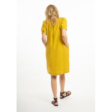 Mini dress with puffy sleeves (G)