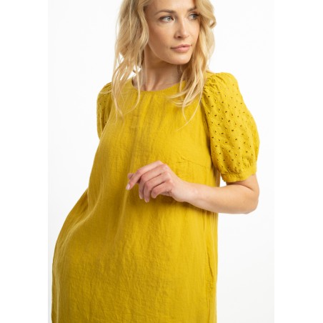 Mini dress with puffy sleeves (G)