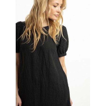Mini dress with puffy sleeves (J)