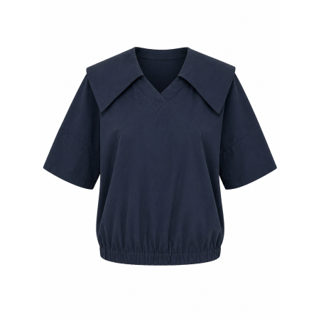 Blouse with large collar (M)
