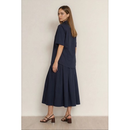 Long pleated skirt (M)